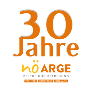 Button für den Jubiläumsfestakt 30 Jahre NÖ ARGE für Pflege und Betreuung; 