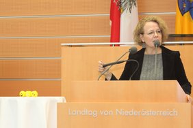 In Vertretung von Landeshauptfrau Johanna Mikl-Leitner, nahm die Landesrätin für Bildung, Soziales und Wohnbau, Christiane Teschl-Hofmeister, die Eröffnung der Fachtagung vor;