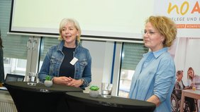 Landesrätin Mag. Christiane Teschl-Hofmeister stellte sich bei der Informationsveranstaltung „Wege durch den Förderdschungel“ den Fragen des Publikums;