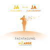 Die Einladungskarte für die Fachtagung zum Thema assistierter Suizid symbolisiert die Vergänglichkeit.